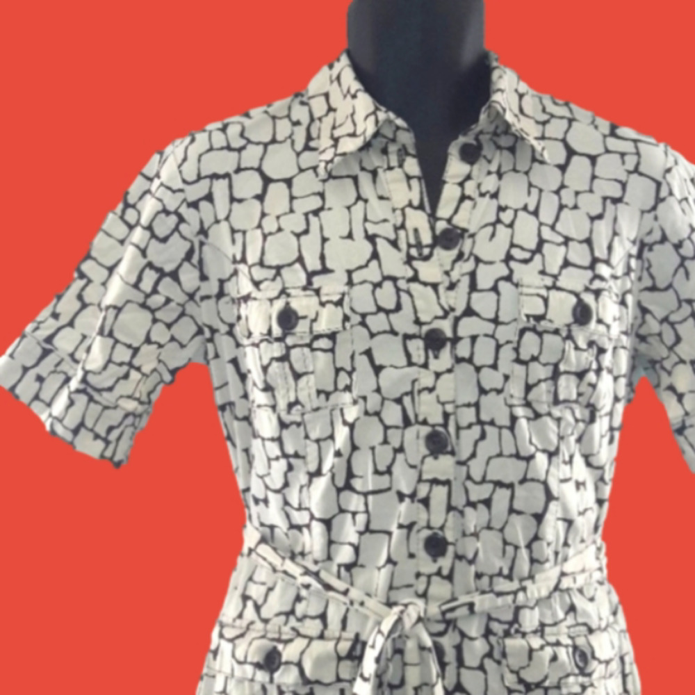 MERONA Button-Down Shirt-Style Dress, M - Picture 3 of 8